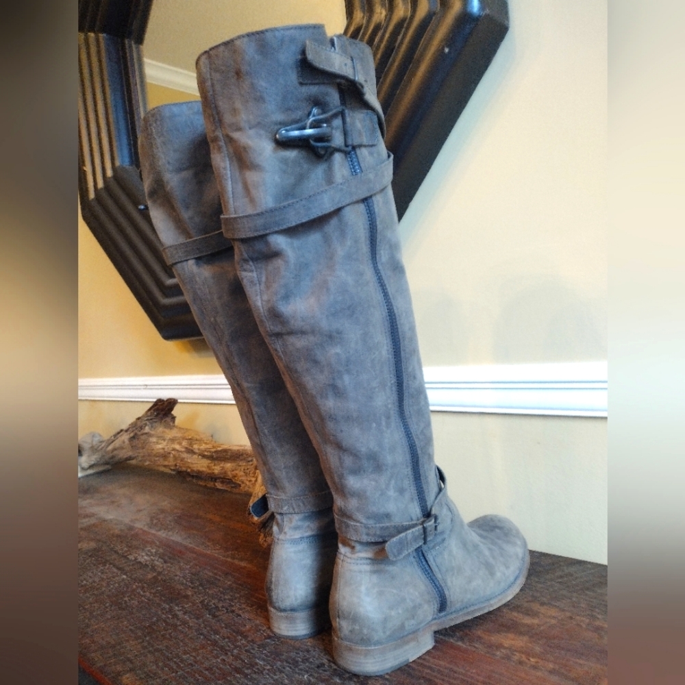 LD Tuttle Grey Artisan Riding Boots Size 40 (10) - Picture 7 of 15